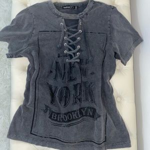 Brand BooHoo sexy, edgy top. Size small